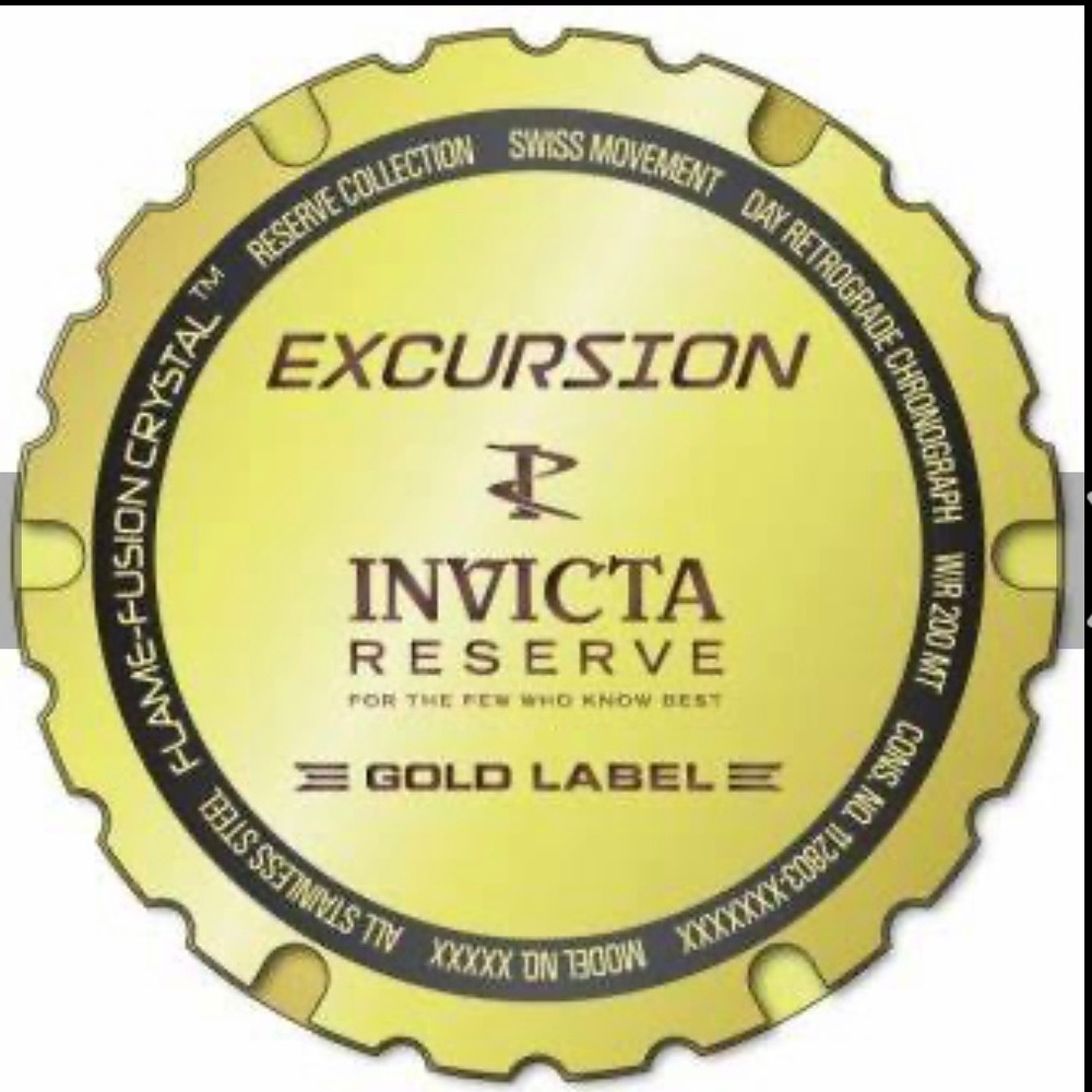 INVICTA Reserve Excursion Gold Label Watch - Picture 8 of 12